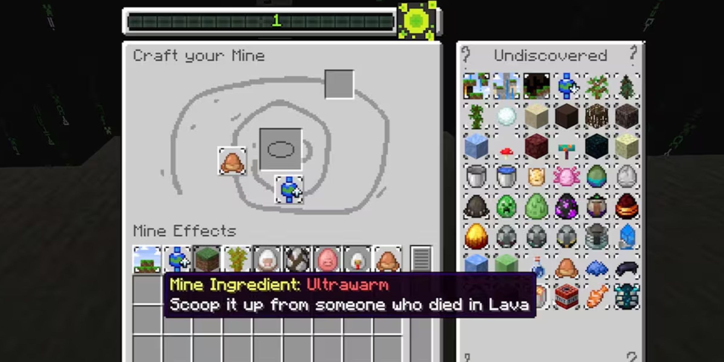 Mine Craft Update Craft Mine April Foz's Craftter Mine Creation Interface.