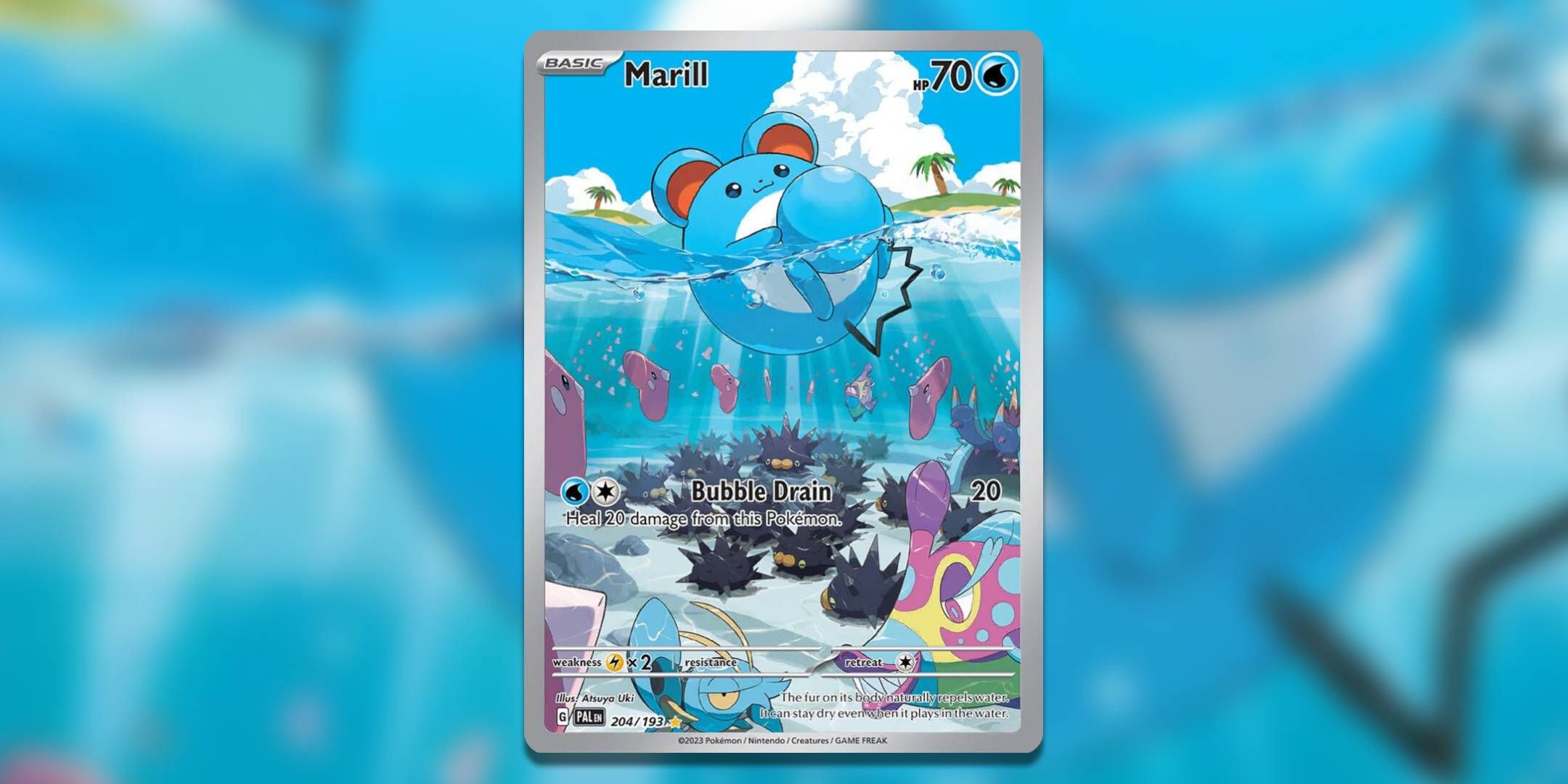 کارت Pokemon TCG Marill توسط Atsuya Uki.