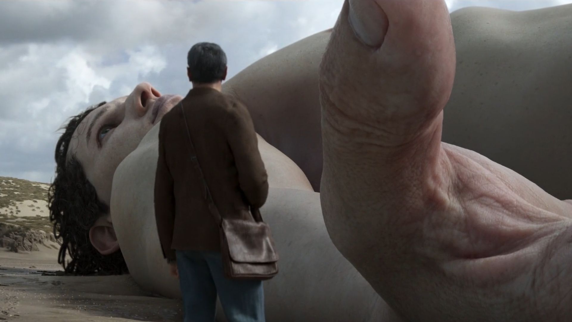Scientist love, death + robot is witnessing the giant in 'drowning giant'.
