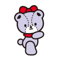 Tiny Lavender Sanrio character on a white background.