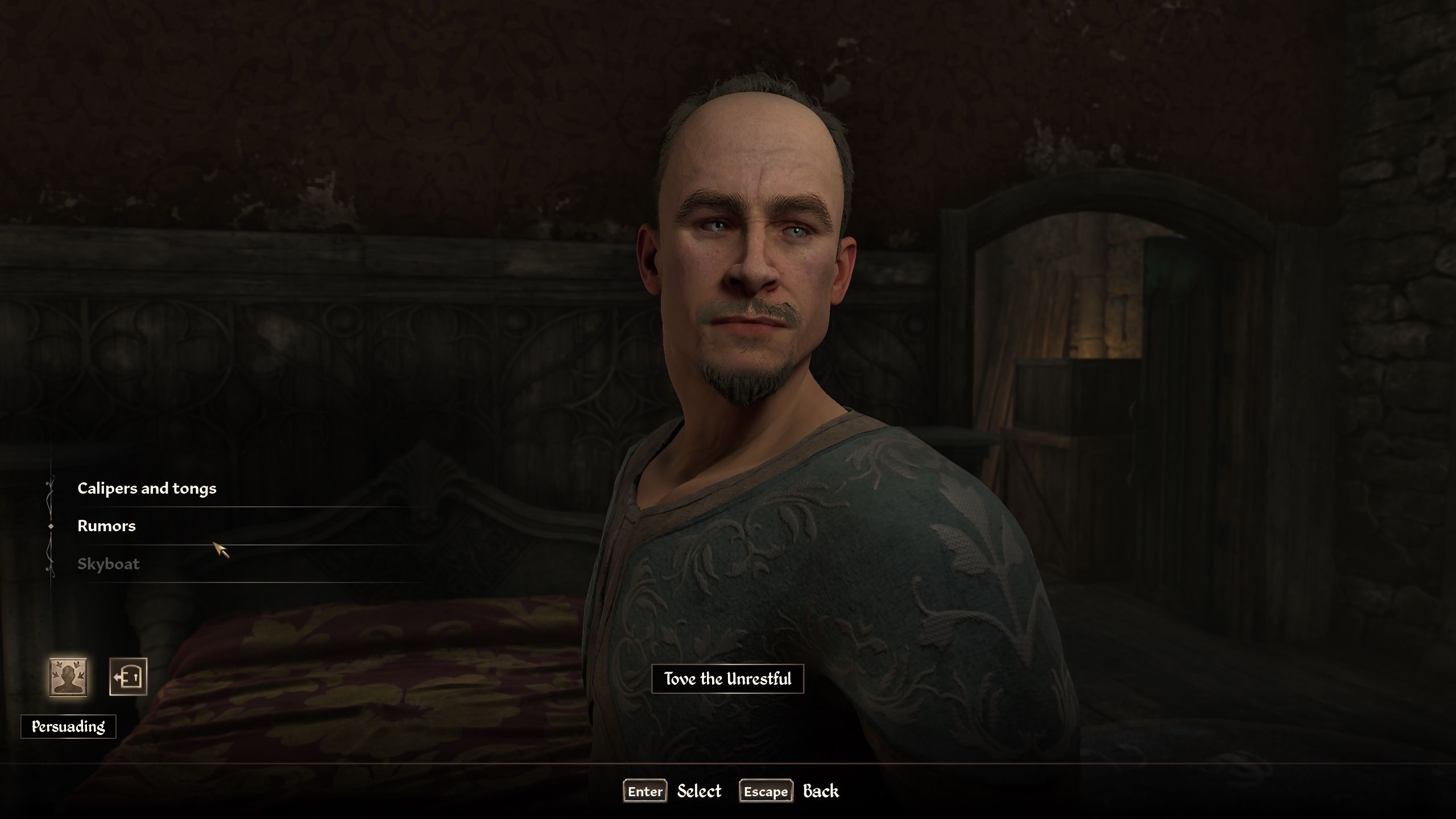 Tove is speaking to the character - Oblivion Remastered