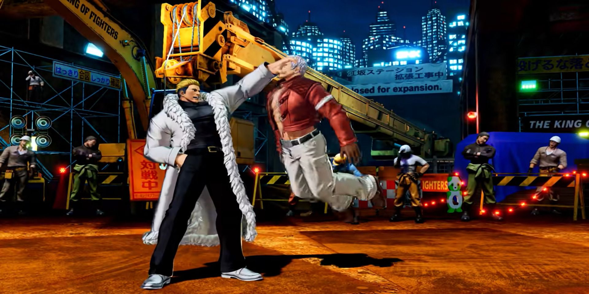 Yamazaki held Yashiro from his head in the king of the fighters 15.