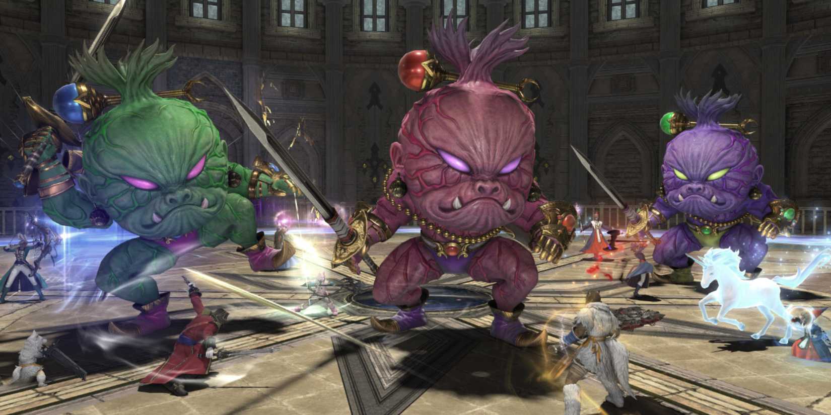 Final Fantastic Sword of 14 Players Three Lite-colored monsters of