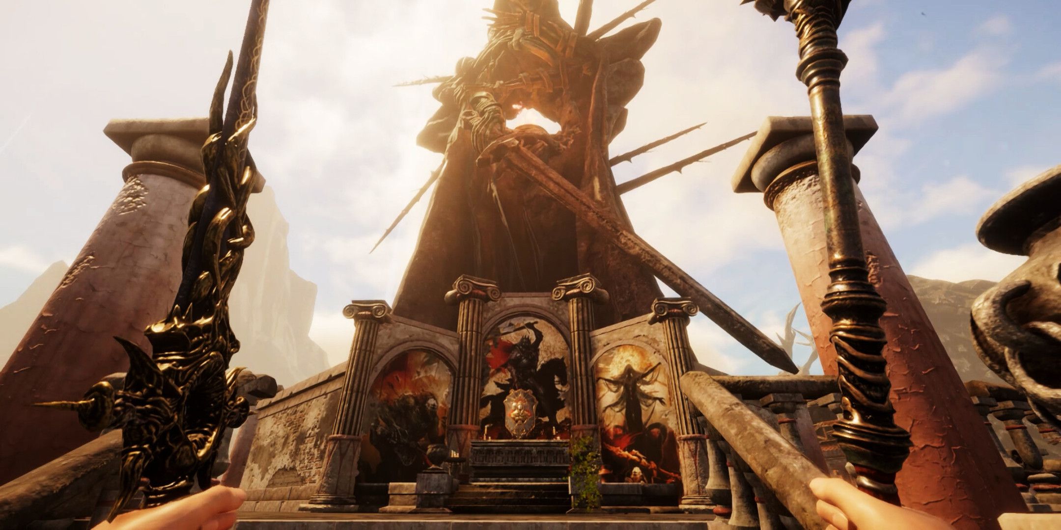 A large shrine in Tainted Grail_ Fall of Avalon