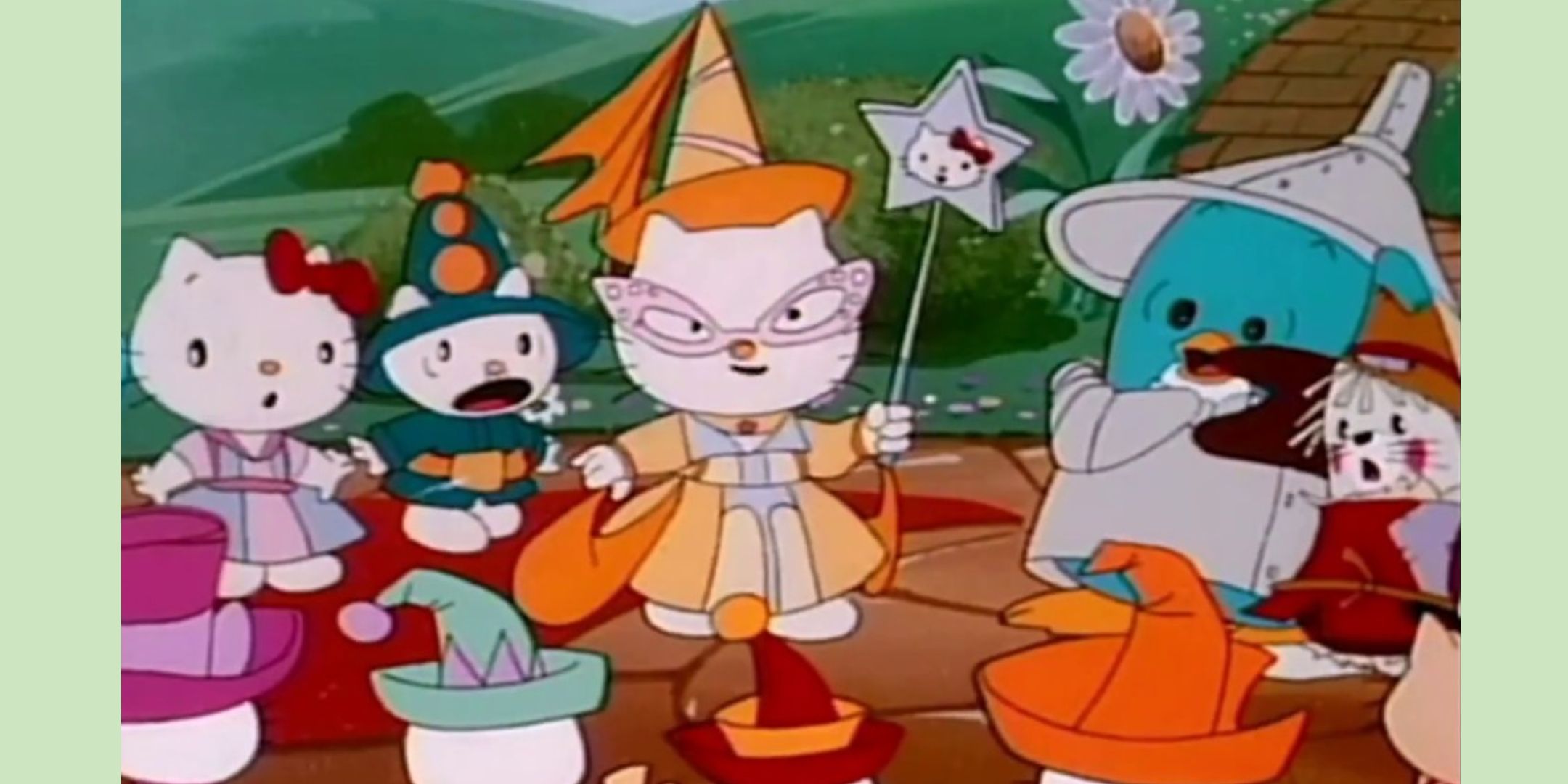 A screenshot of Hello Kitty's dear Tail Theater shows Oz Skat's Wisdom.