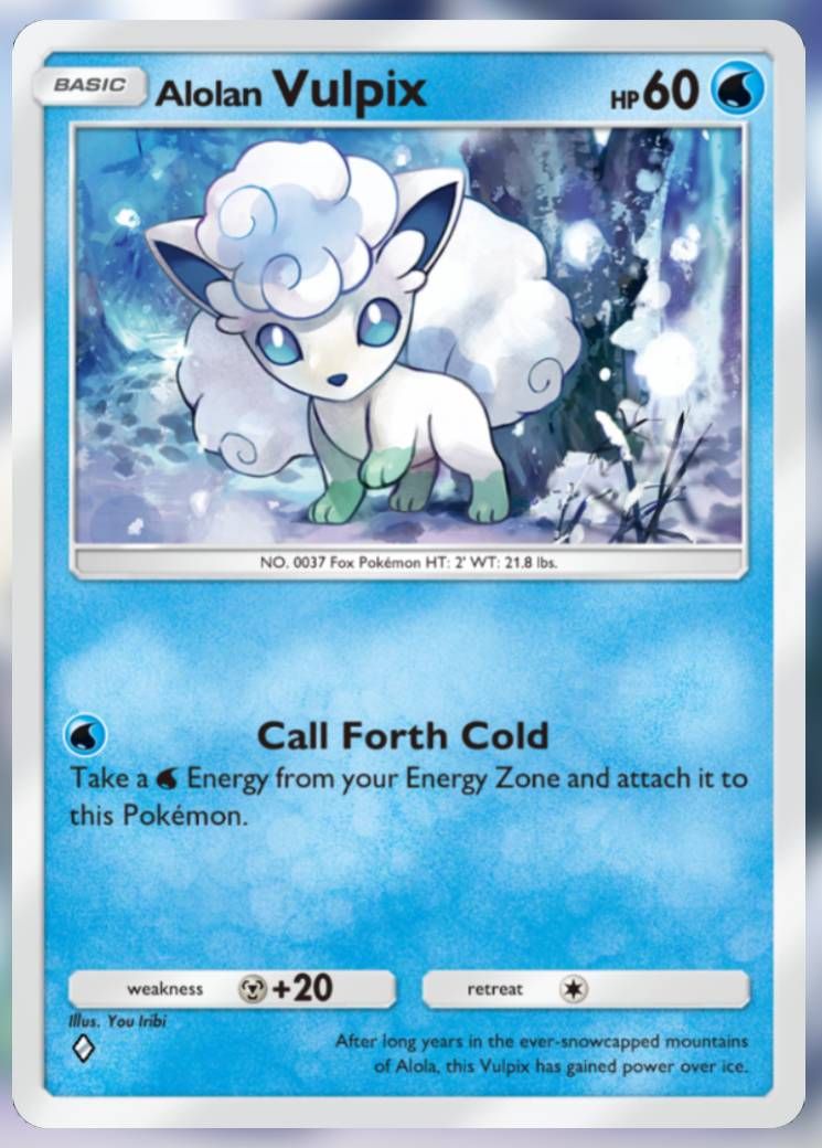 The Alolan Vulpix card, from Celestial Guardians in Pokemon TCG Pocket.