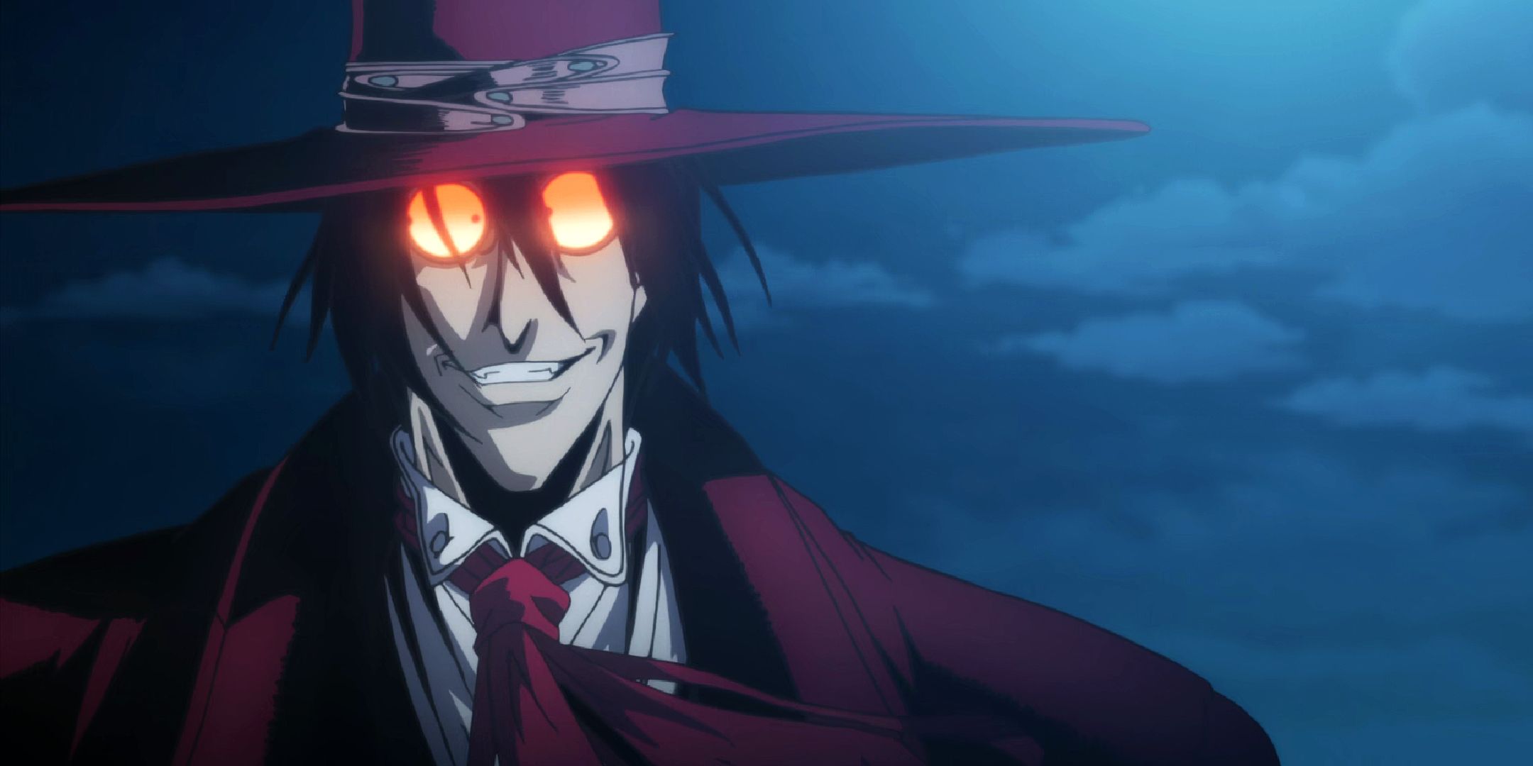 Alucard از Hellsing به جلو نگاه می کند.