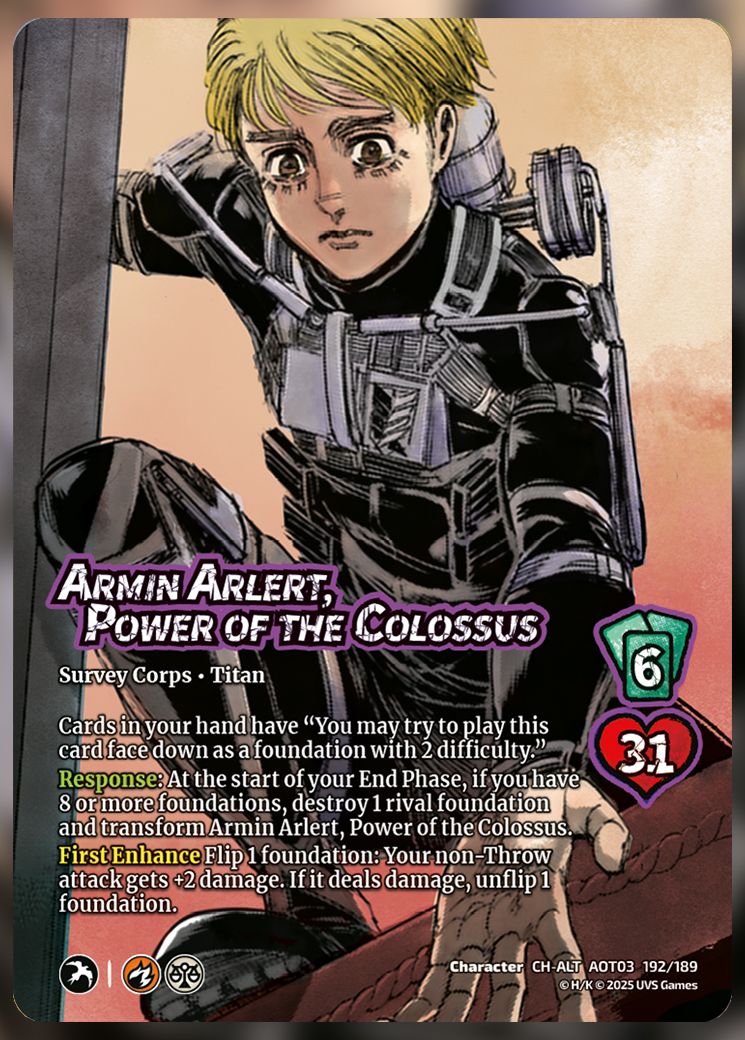 Armin Arlert, Power of the Colossus