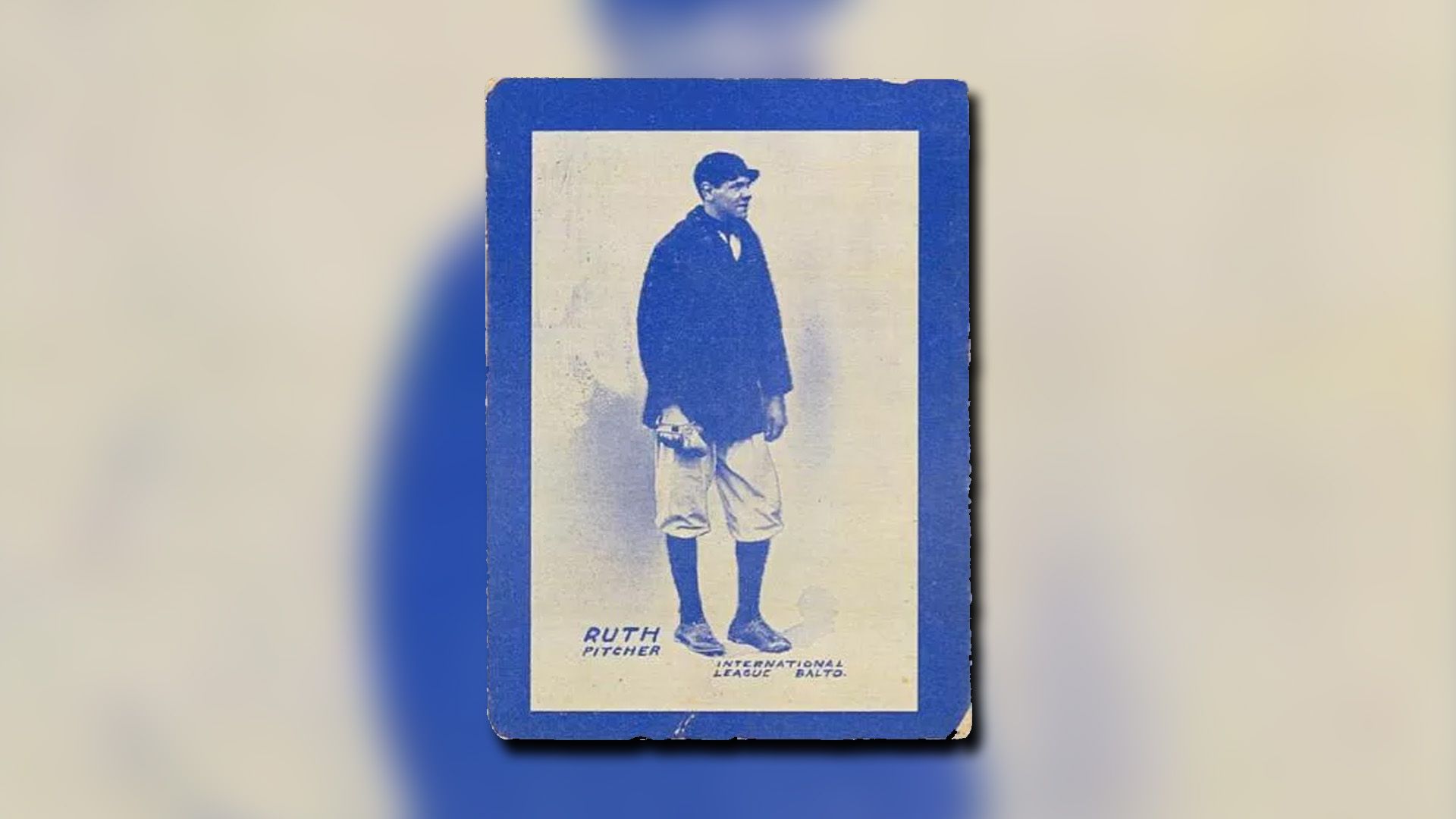 Babe Ruth [Blue] from 1914 Baltimore News set.