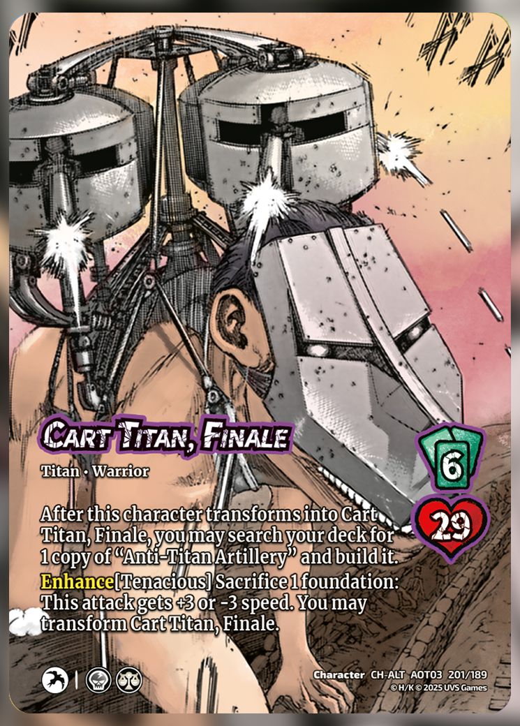 Cart Titan, Finale
