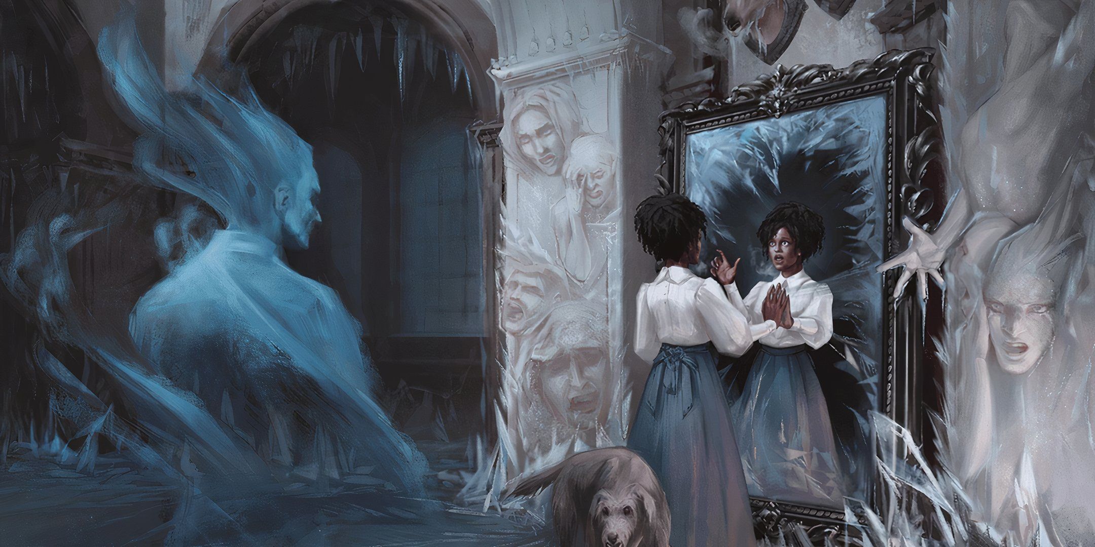A player investigates a haunted manor in DND. 