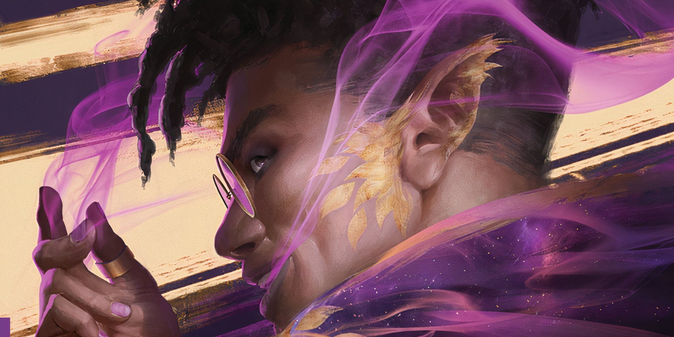 An elven sorcerer snapping their fingers conjuring magic in Daggerheart.