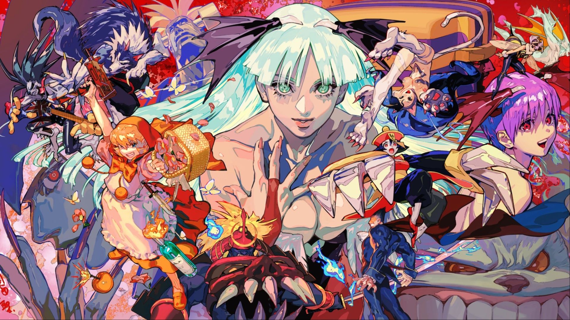 The key art shows the role of every game in the Dark Stalkers.
