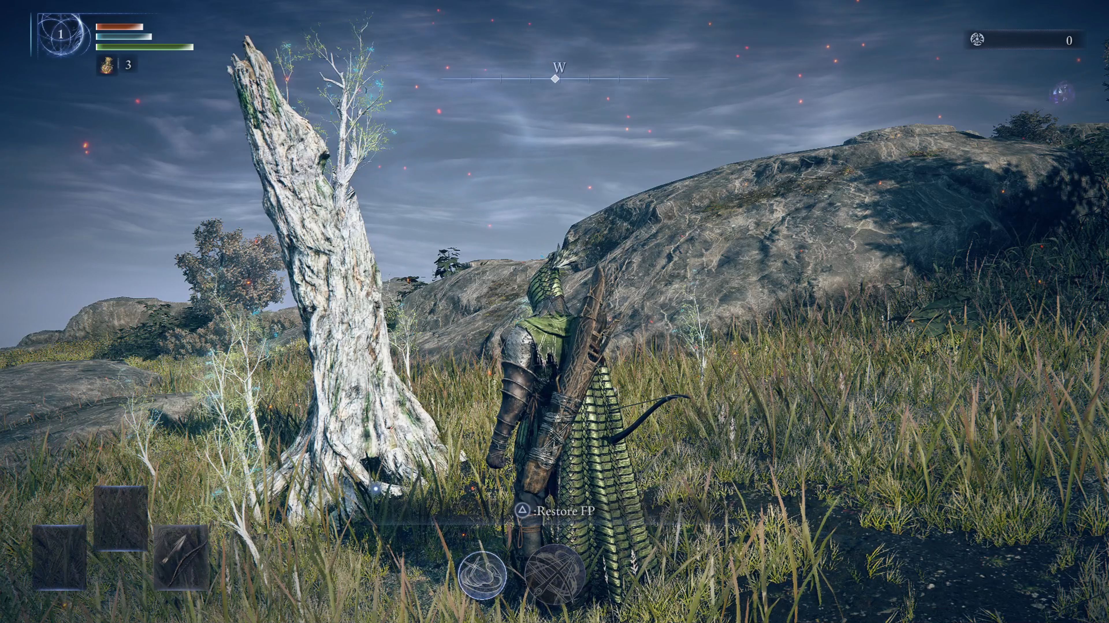A tree to restore FP in the Eldin Ring Knight Traigan.