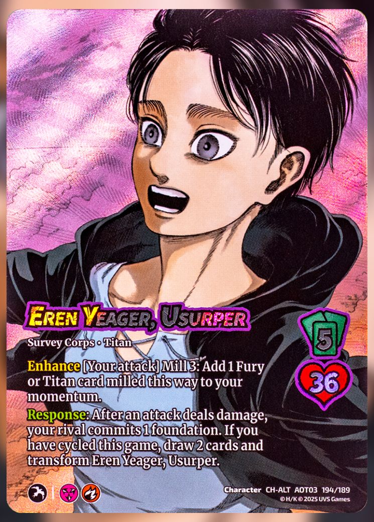 Eren Yeager, Usurper foil