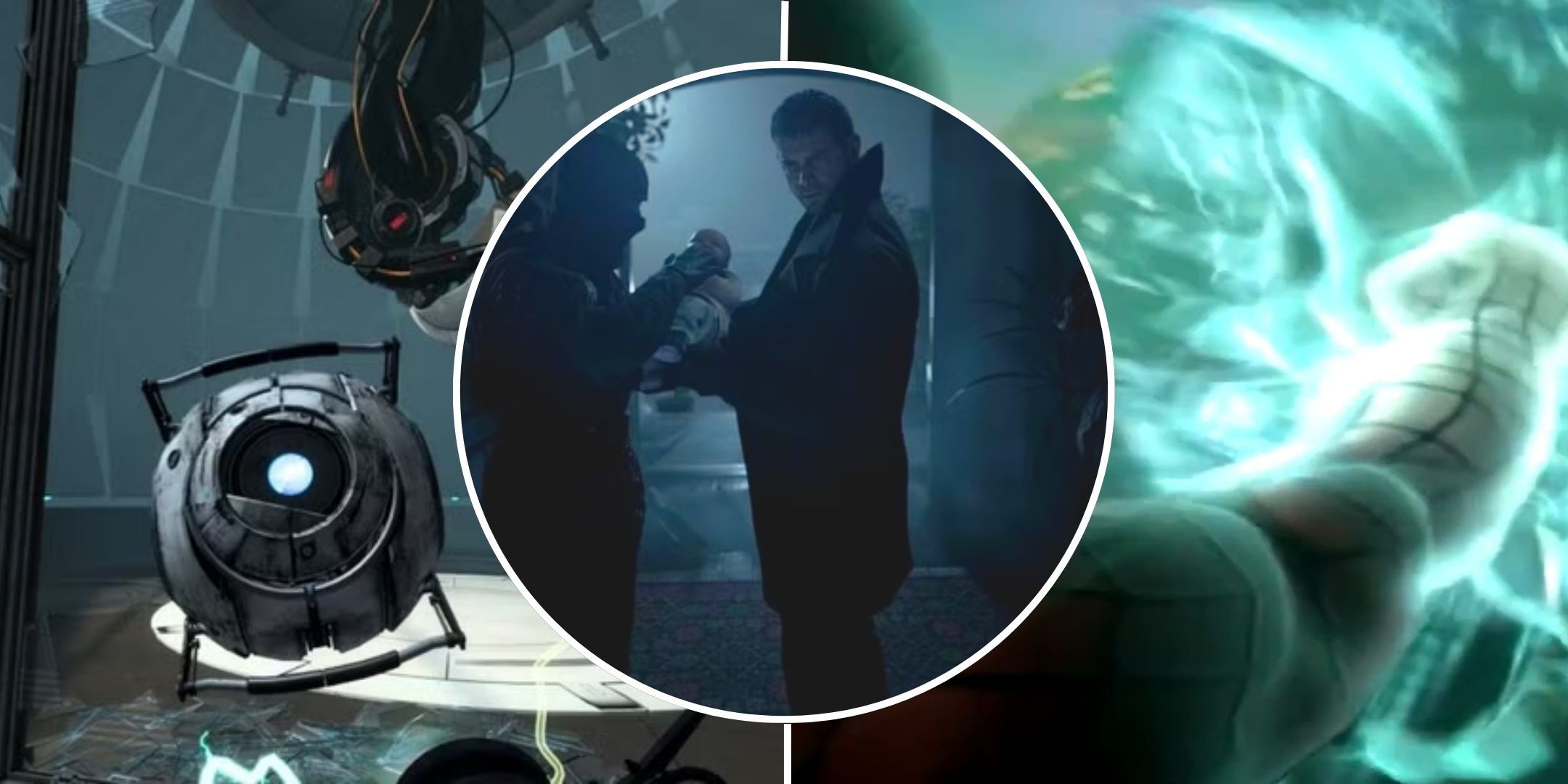 Sary nasongadin'i Wheatley, Chris Redfield, ary Spider-Man.