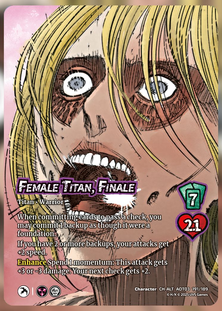 Female Titan, Finale