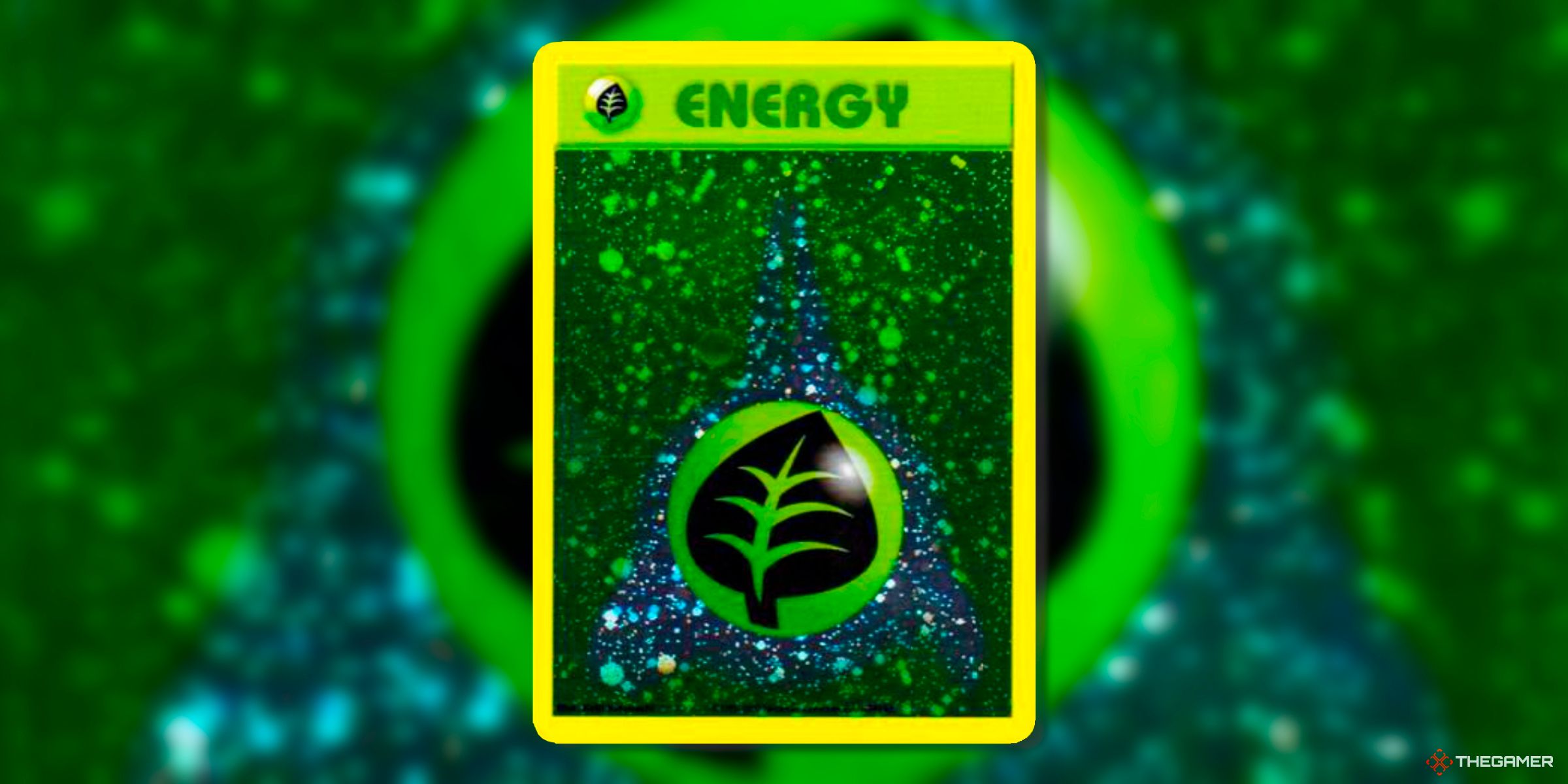 Grass Energy (2002 League Promo) Card of Pokémon TCG coast.