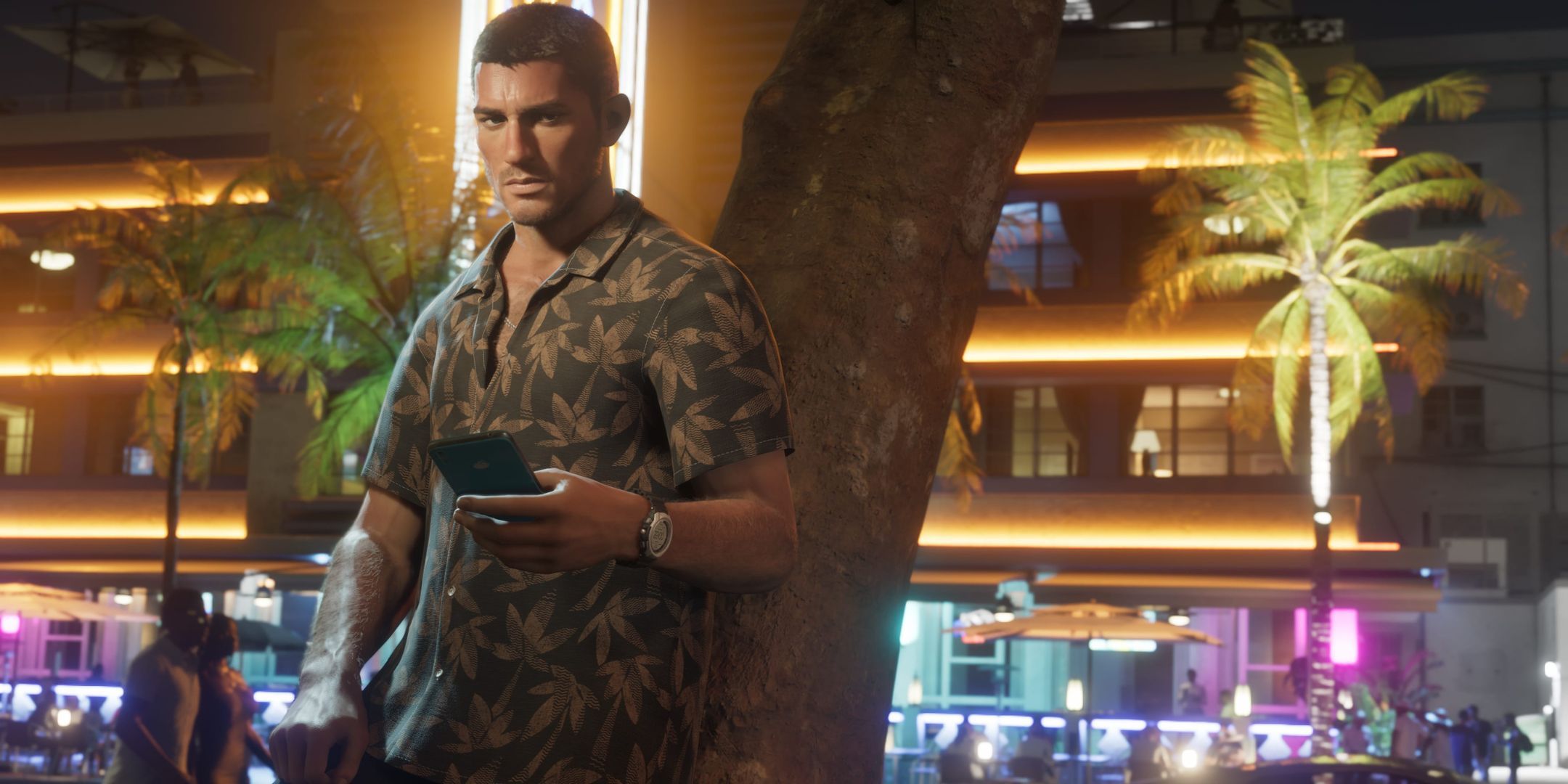 جیسون از طریق تلفن خود در Grand Theft Auto 6.