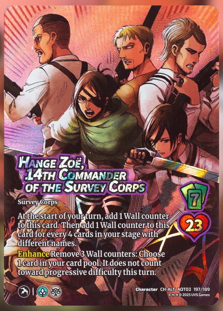 Hange Zoe, 14th Commander of the Survey Corps foil