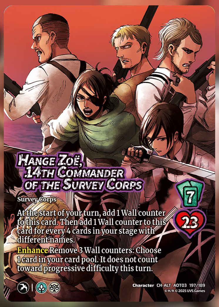 Hange Zoe, 14th Commander of the Survey Corps