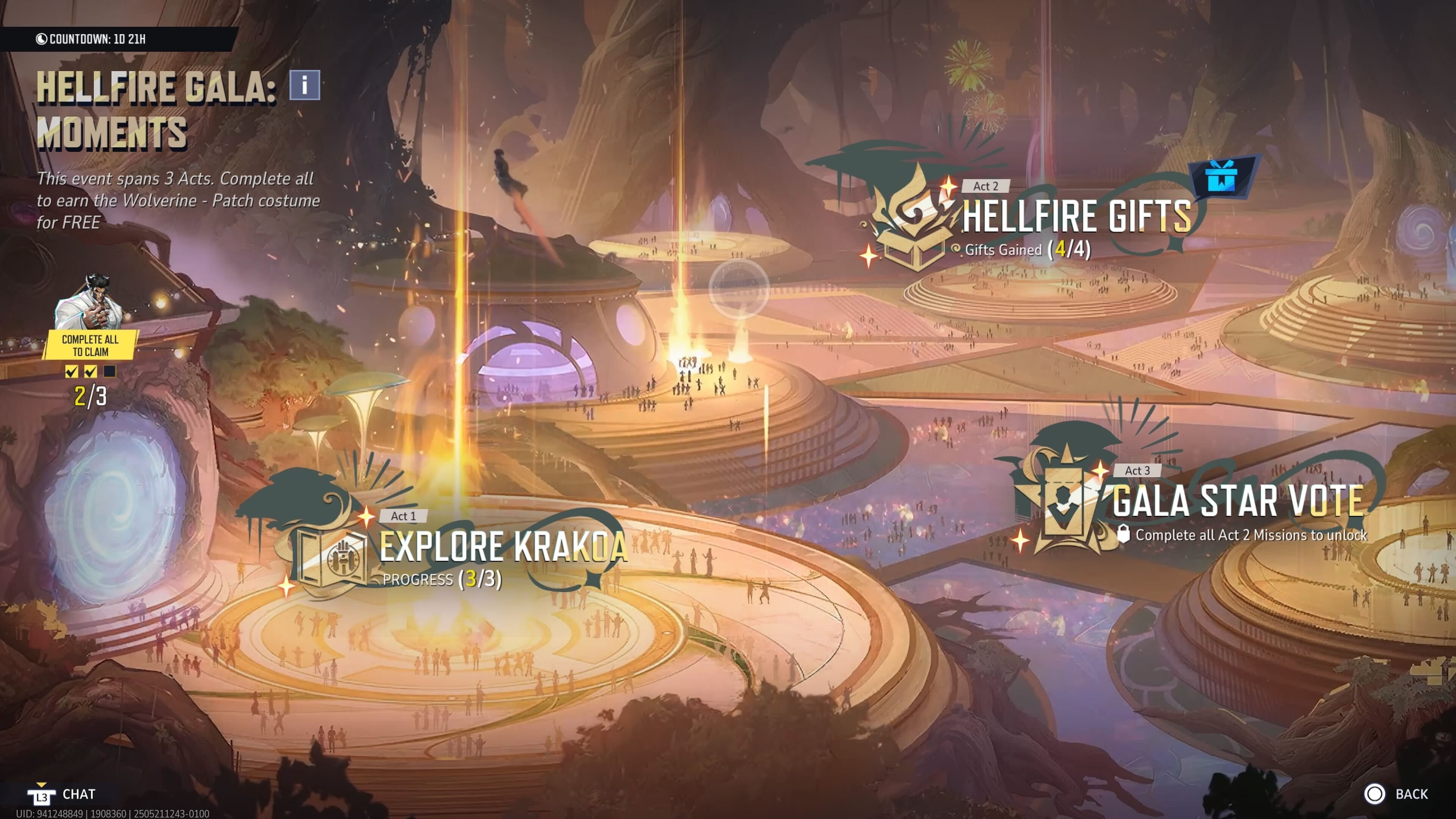 Miracle rivals Half Gala Moments Screen.