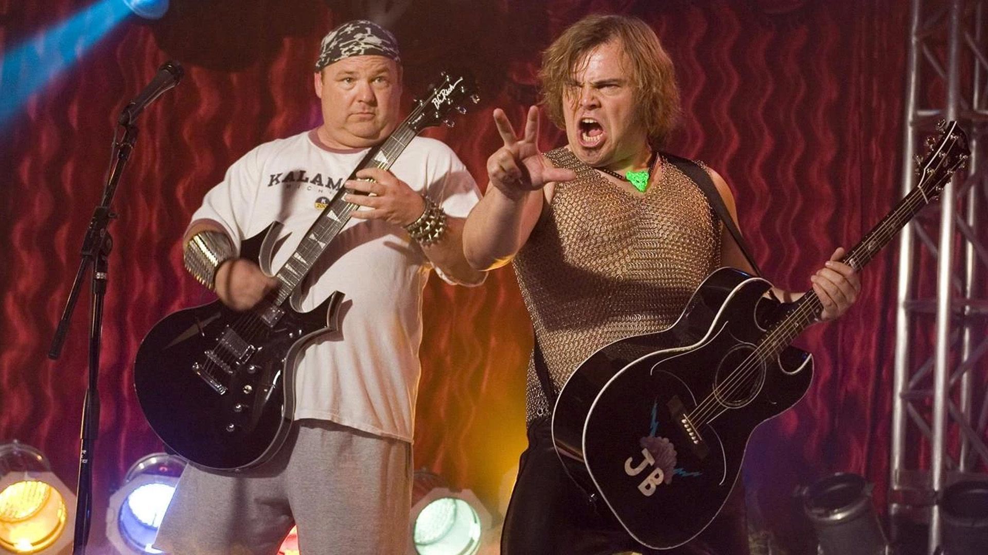 جک بلک و کایل گاس در Tenacious D در انتخاب سرنوشت.