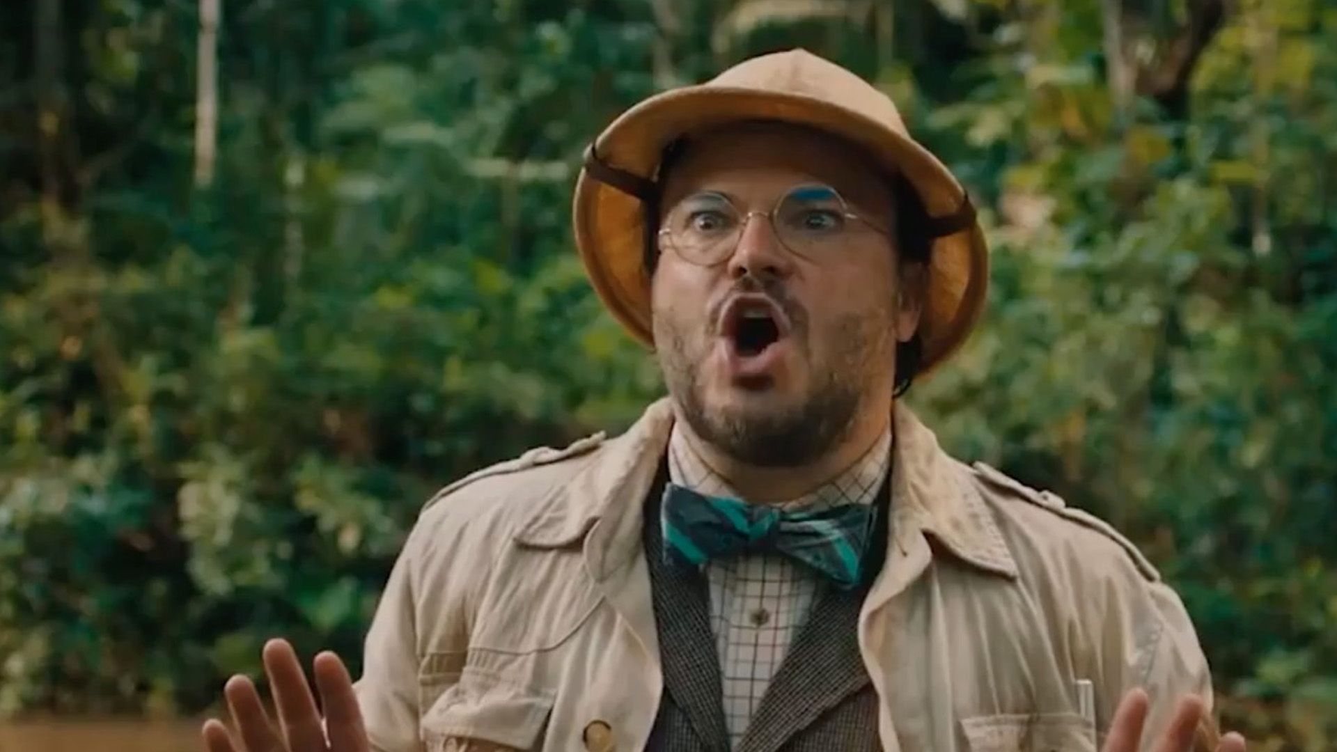 جک بلک به عنوان استاد شلدون اوبرون در Jumanji - به جنگل خوش آمدید.