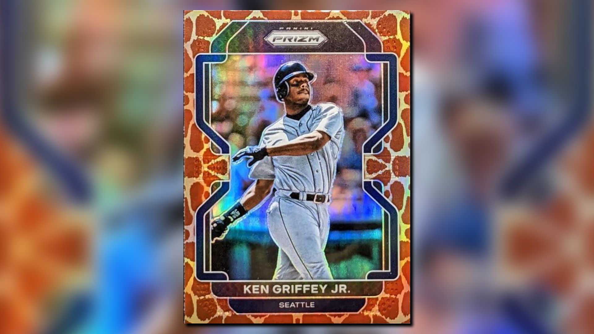 کارت کن گریفی جونیور (نوع زرافه) از 2022 مجموعه Panini Prizm.