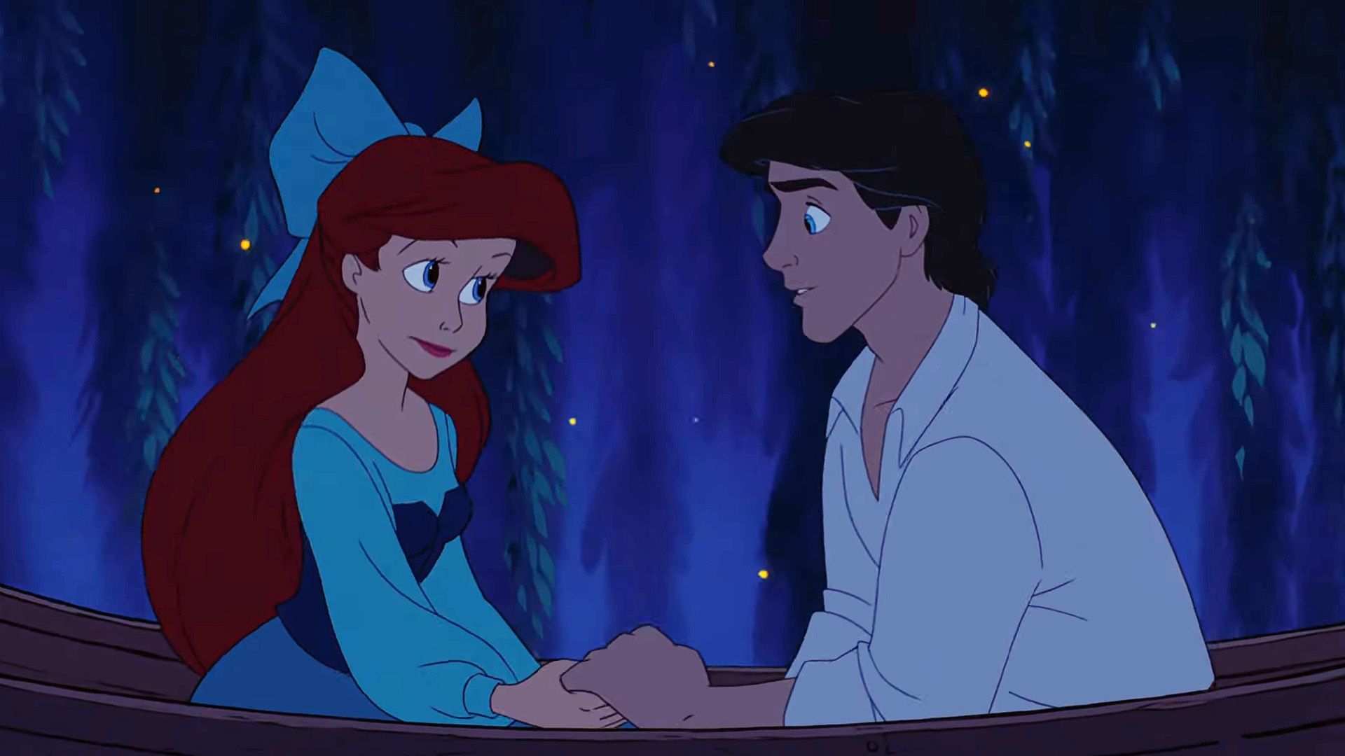 Kiss The Girl song scene from The Little Mermaid.