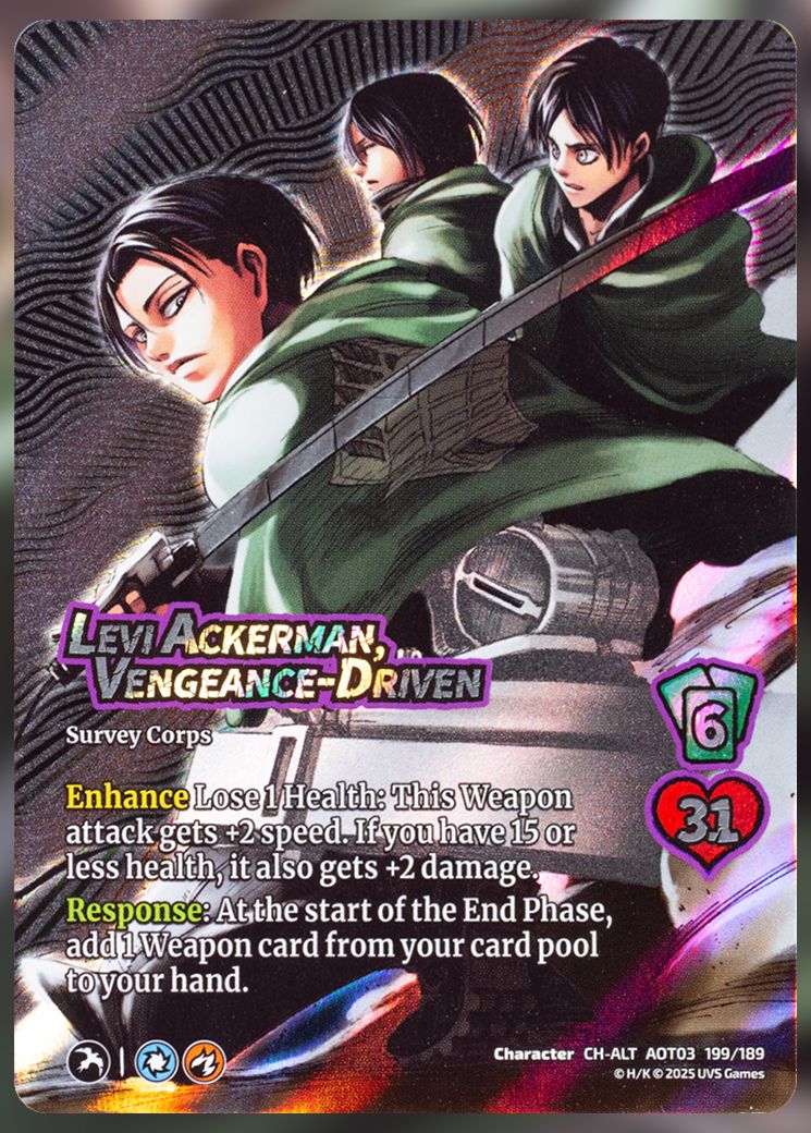 Levi Ackerman, Vengeance-Driven foil