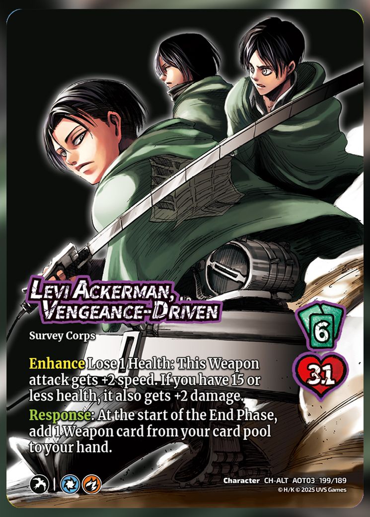Levi Ackerman, Vengeance-Driven