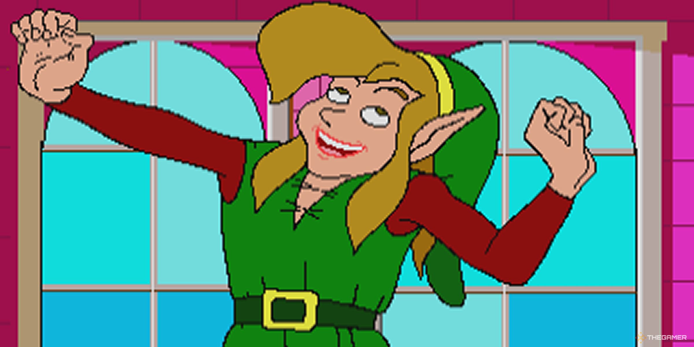 Link in the link in the Higher Castle: Evil Facial.
