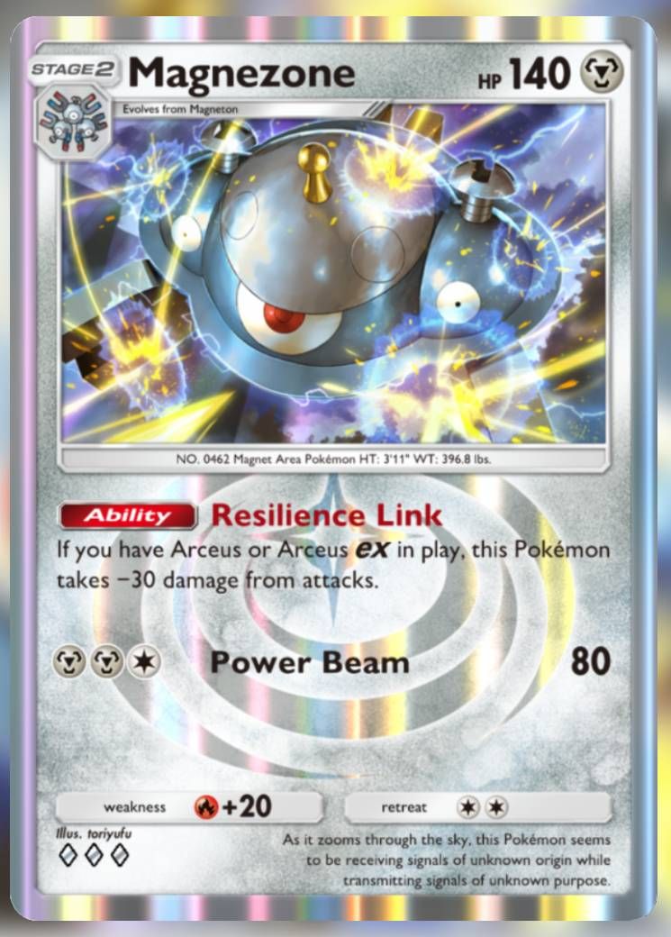 The Magnezone card, from Triumphant Light in Pokemon TCG Pocket.