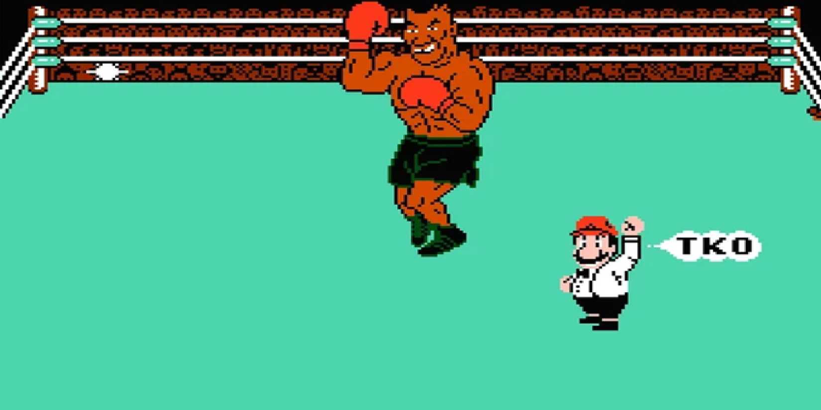 Mario claims that Mike Tyson's winner TKO in Punch-Out Mike Tyson.