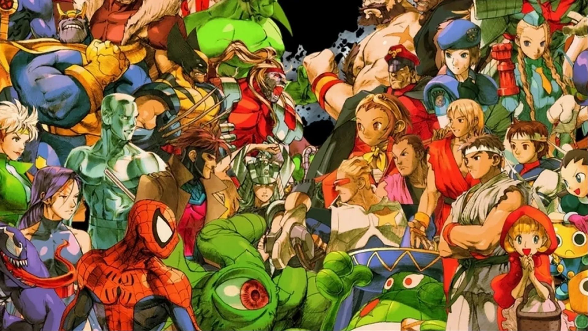Key Art Exhibition of the entire roster available in Marvel vs Cape Com 2: New era of heroes.