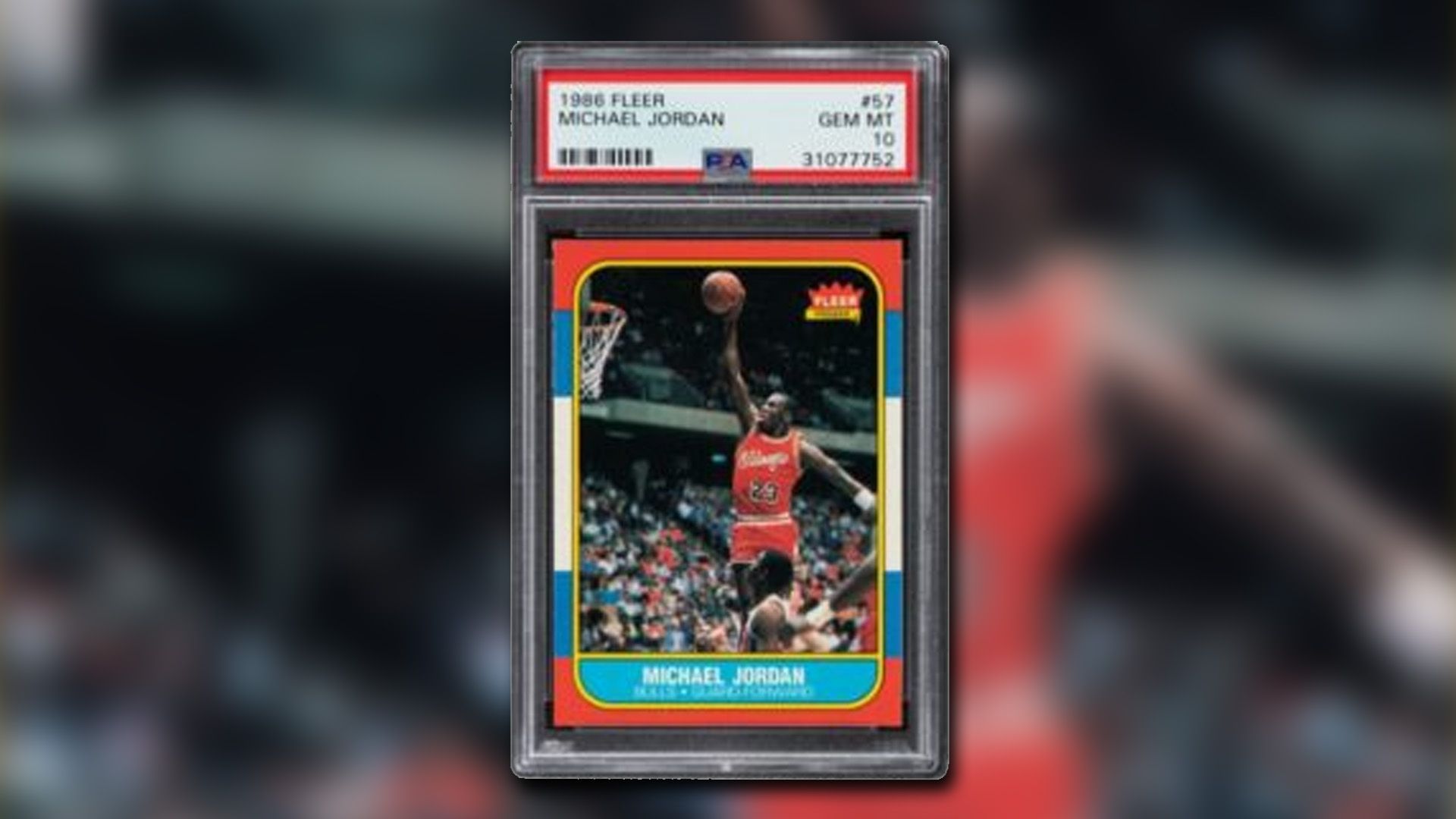 مایکل جردن شماره 57 از سال 1986 Fleer Set.