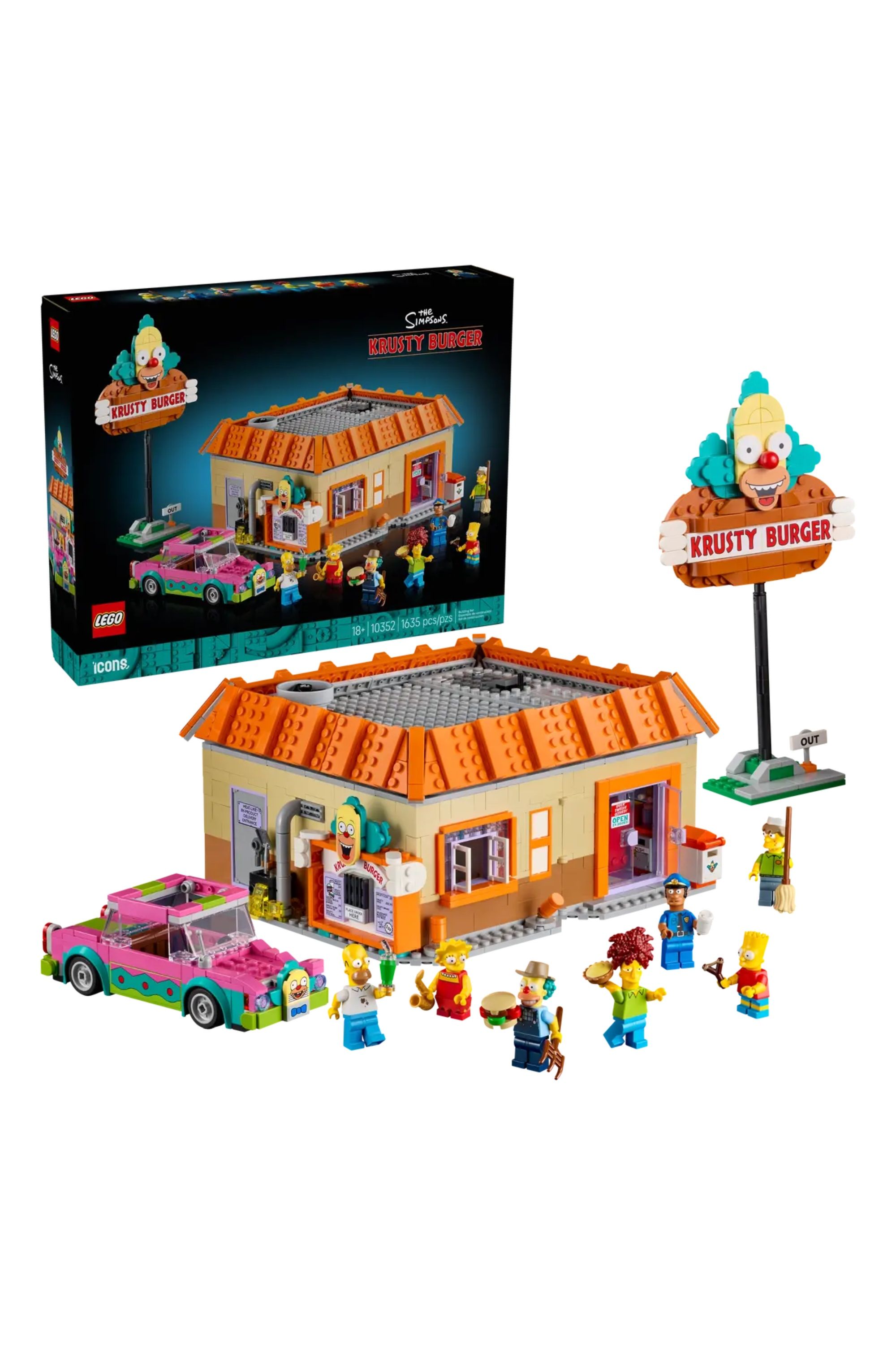 The Simpsons: Krusty Burger lego set.