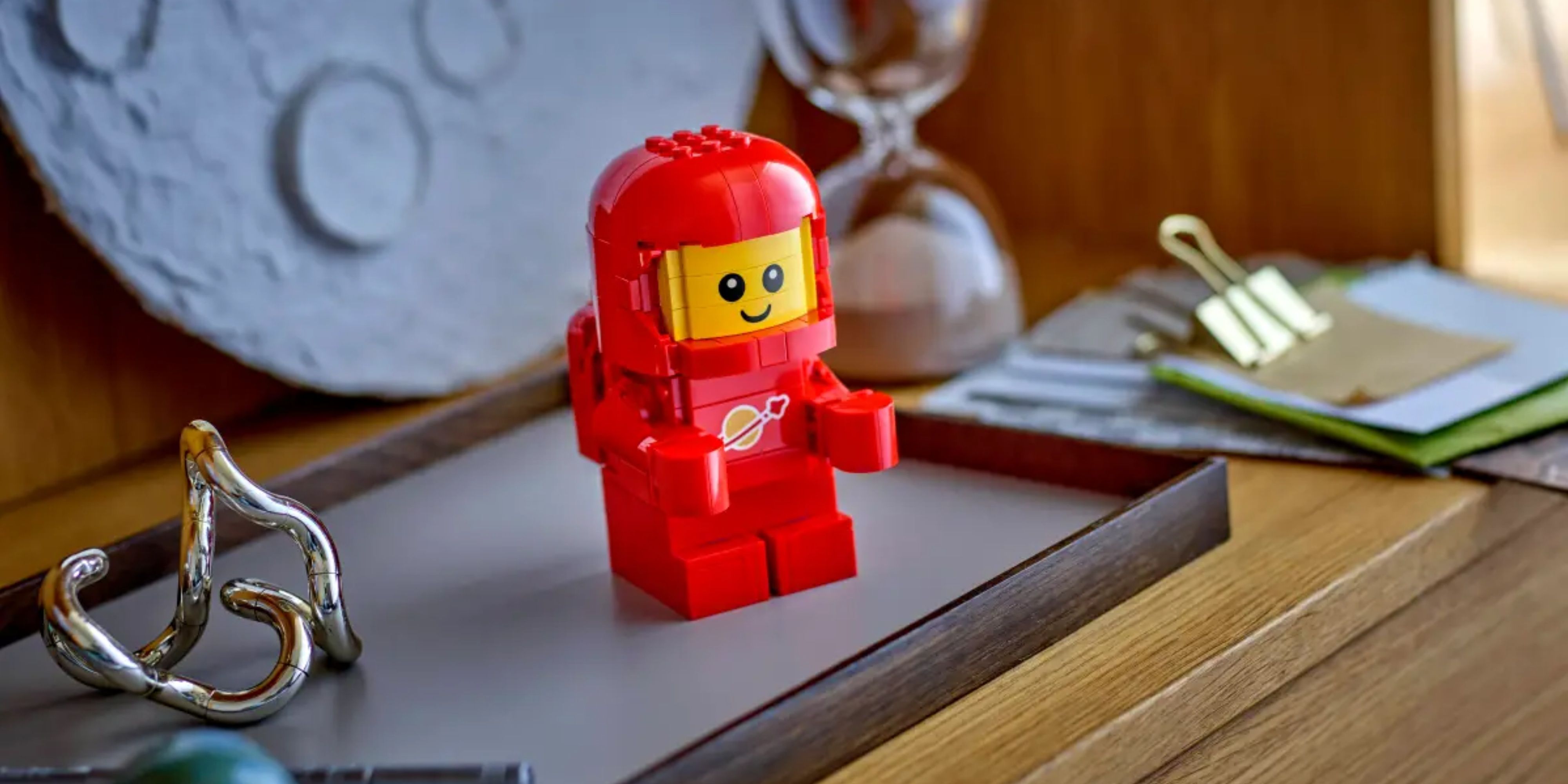 up scaled baby astronaut lego set.