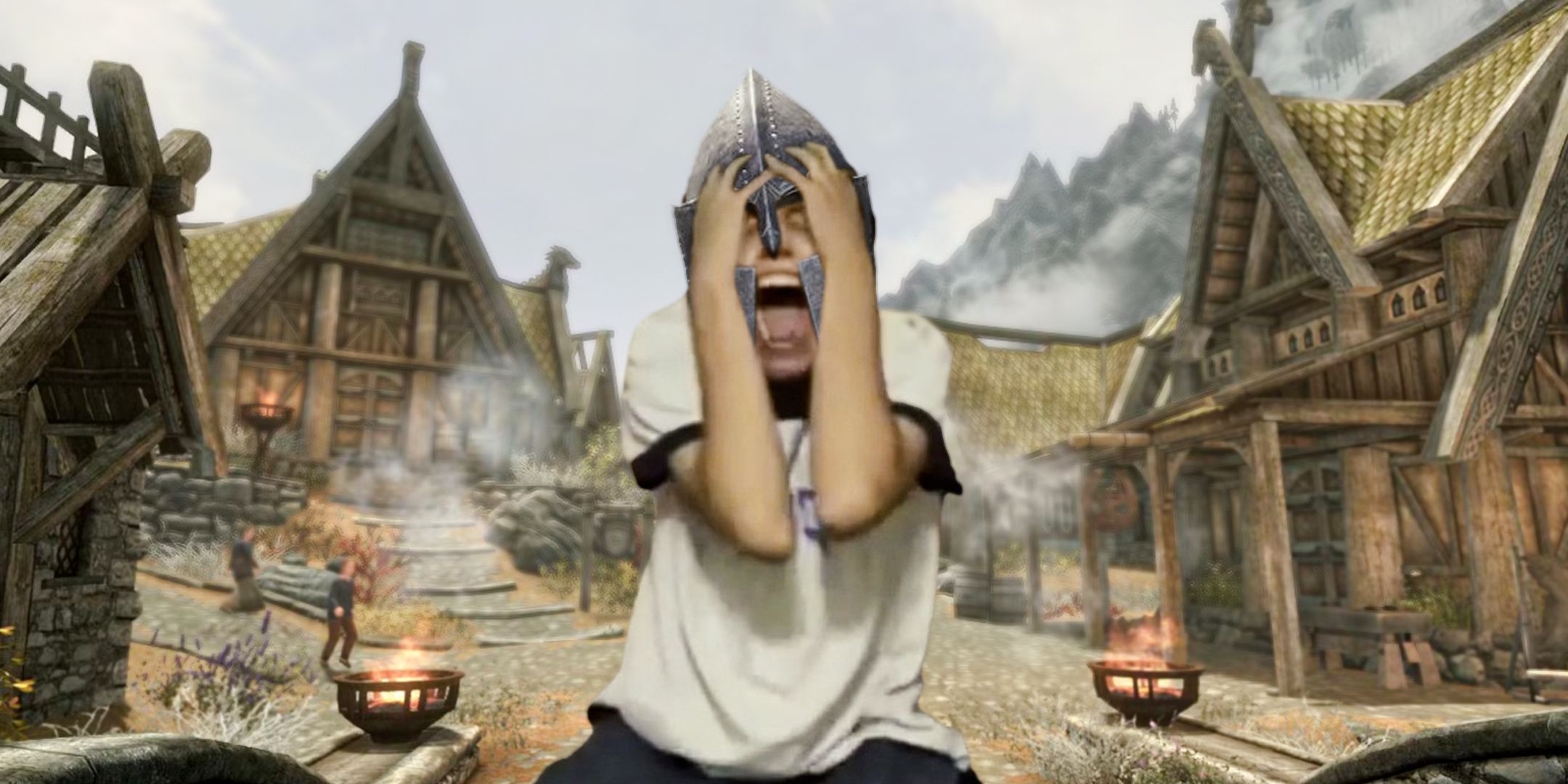 Oblivion player having a meltdown in Skyrim.
