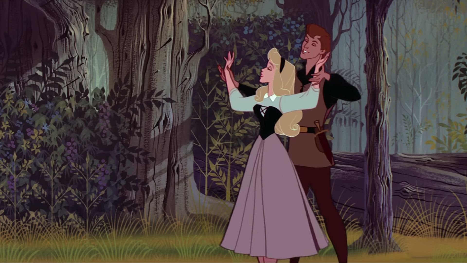 Once Upon a Dream song scene from Sleeping Beauty.