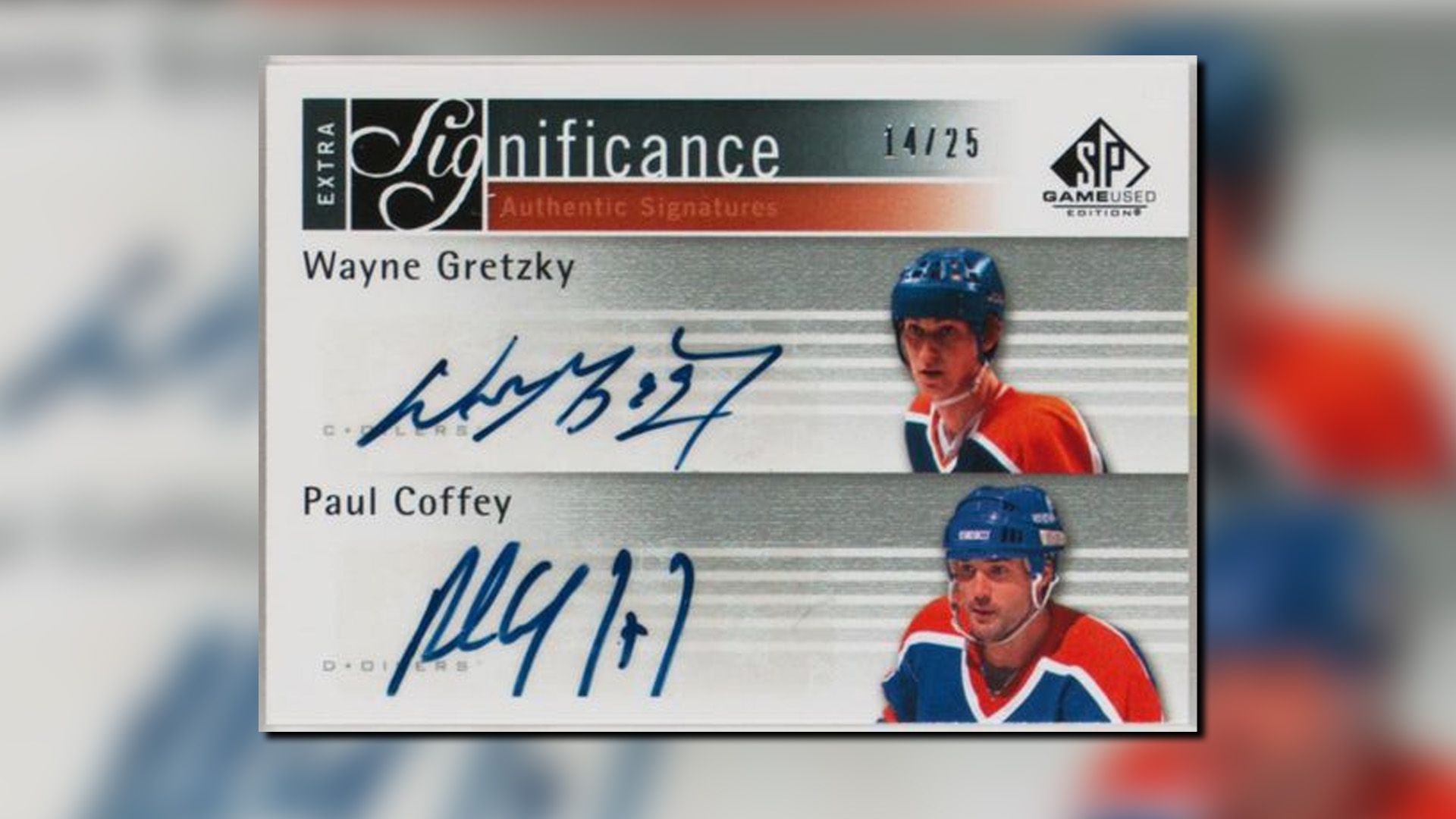 Paul Coffey Card از بازی SP 2011 از مجموعه اهمیت اضافی استفاده کرد.