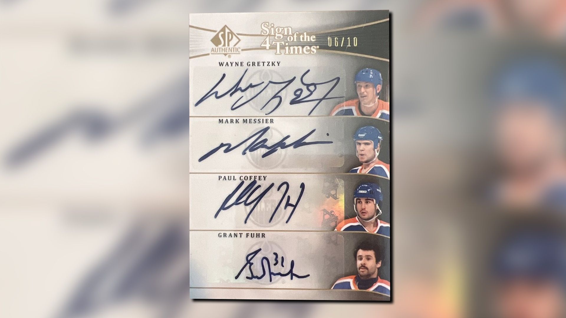 Paul Coffey Card از سال 2015 SP SIGNATION SIGHT از مجموعه Times 4.