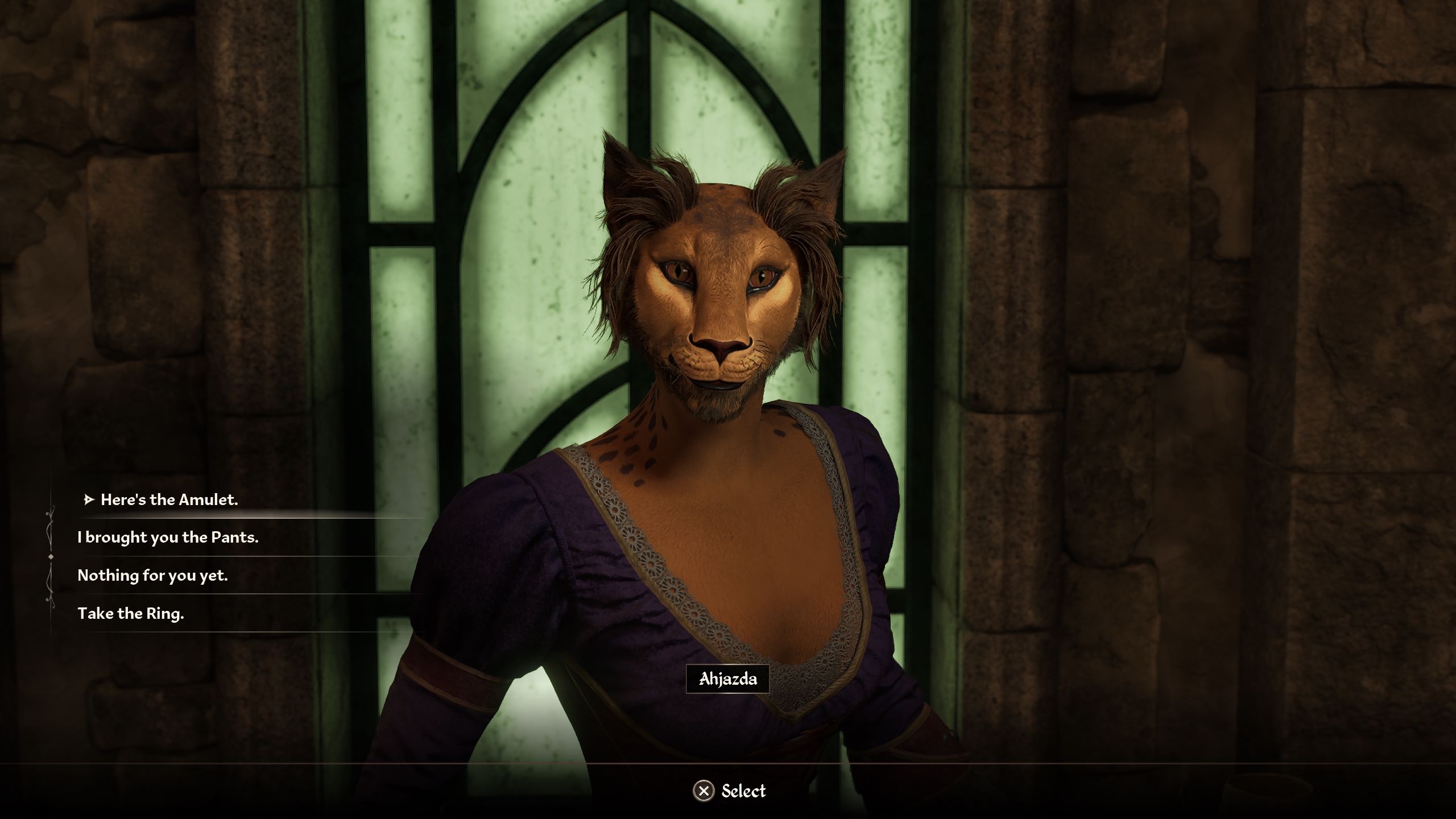 The player is talking to Ahzada at the end of the struggle