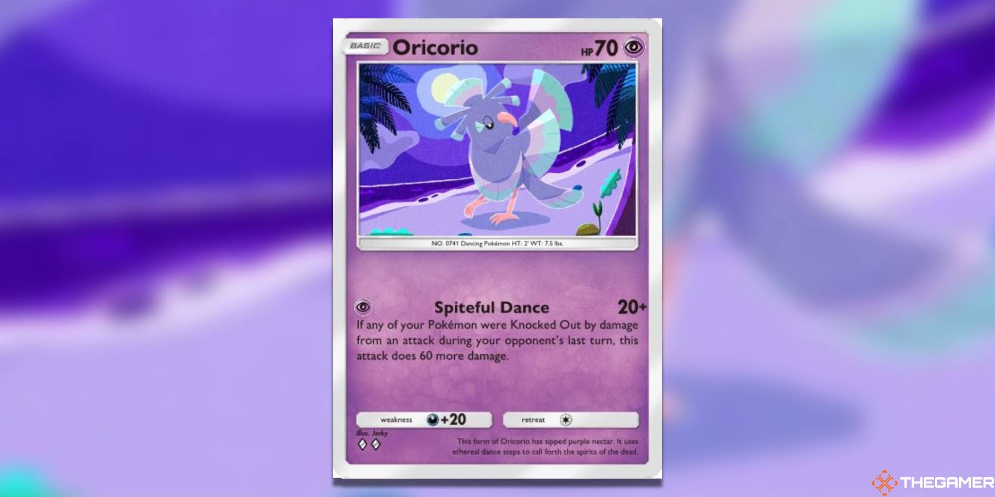 Sensu Oriocorio from Pokemon Pocket.