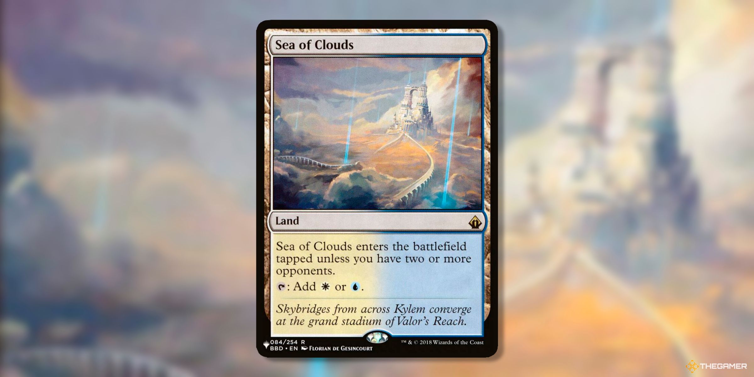 Sea Of Clouds (Rare, 84) By Florian de Gesincourt From The List Reprints Of Magic: The Gathering.