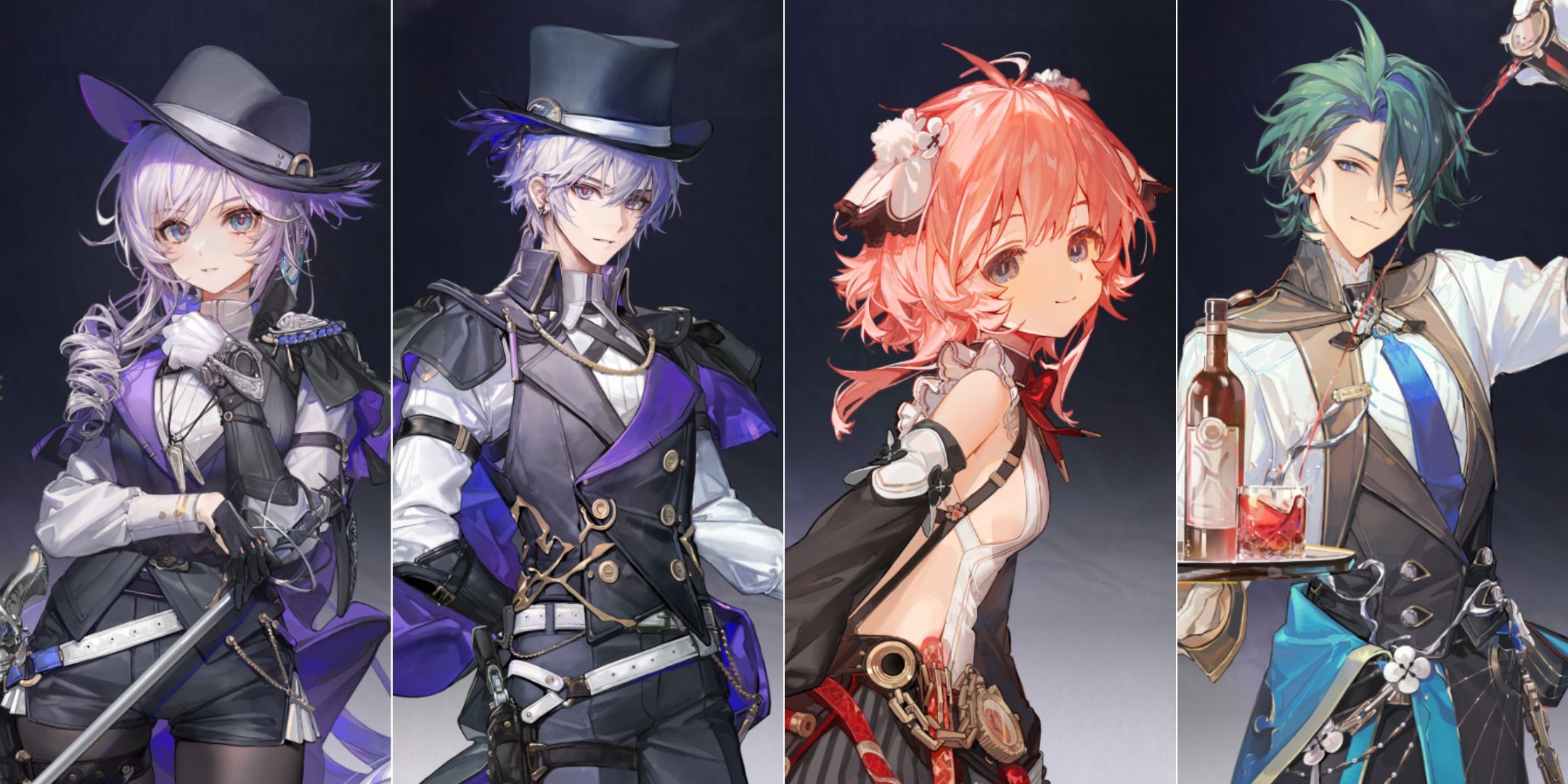 Silver Palace showcasing all four initial characters.