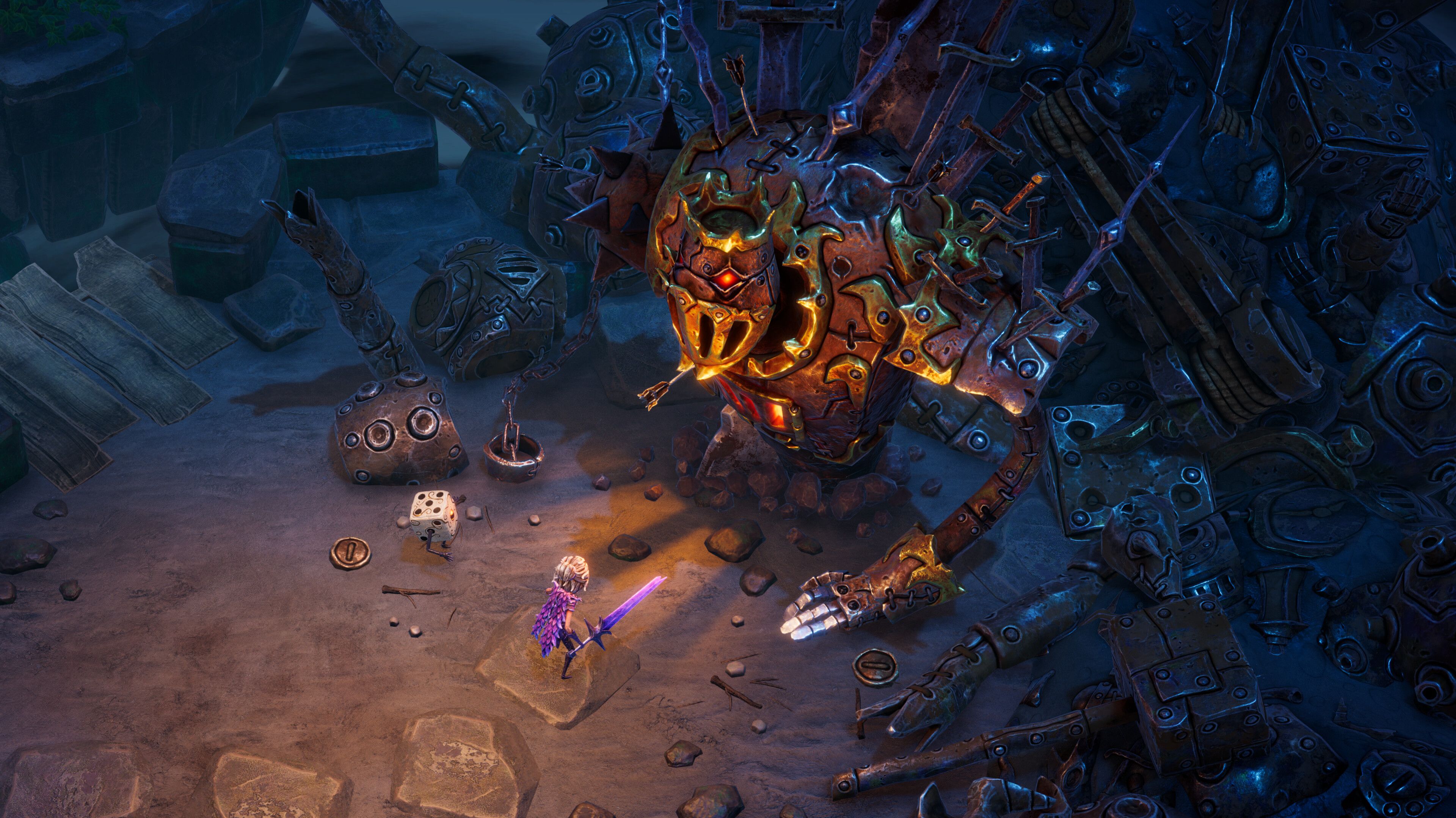 Alexandra met a new robot friend in these random random: eternal dye. 