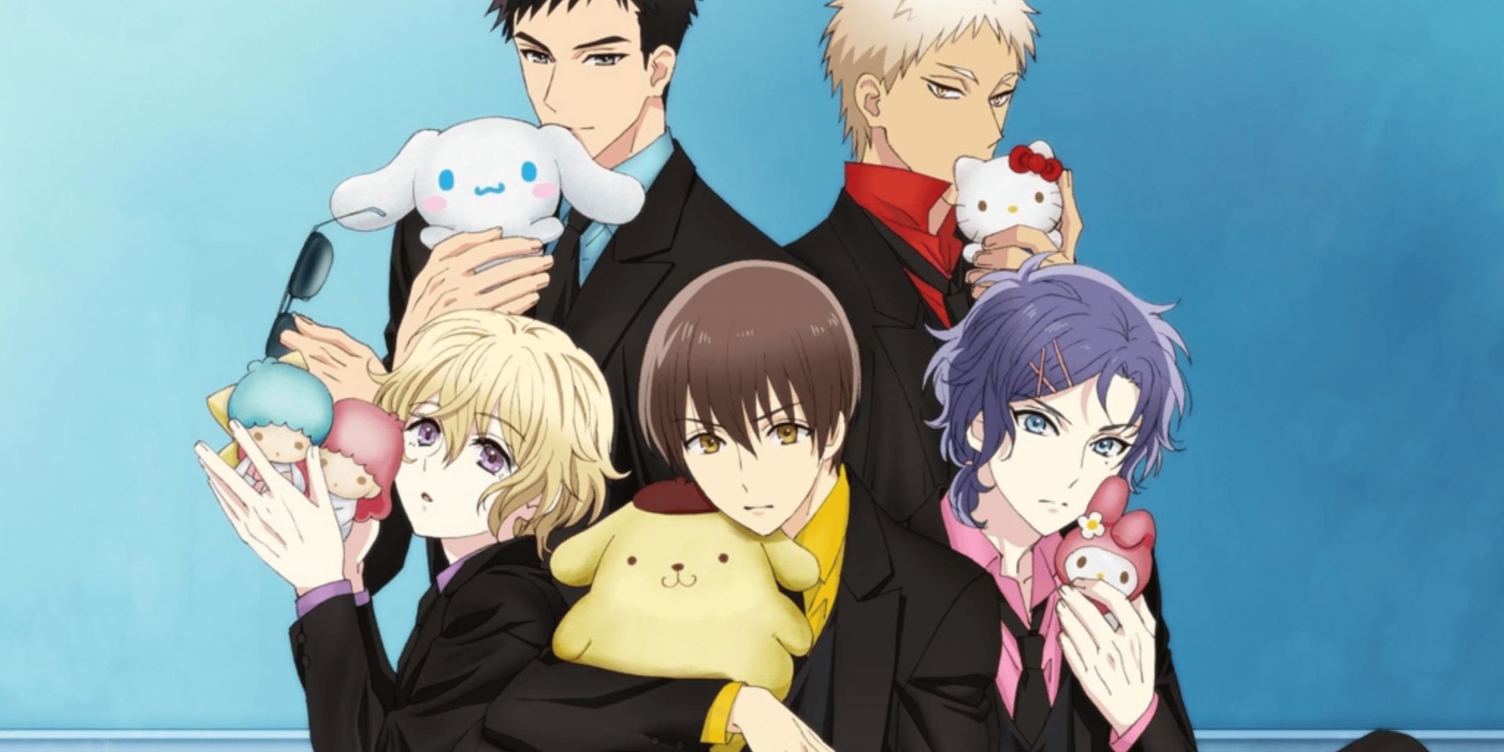 Sanario Boys' character presented together with Sinario plush.