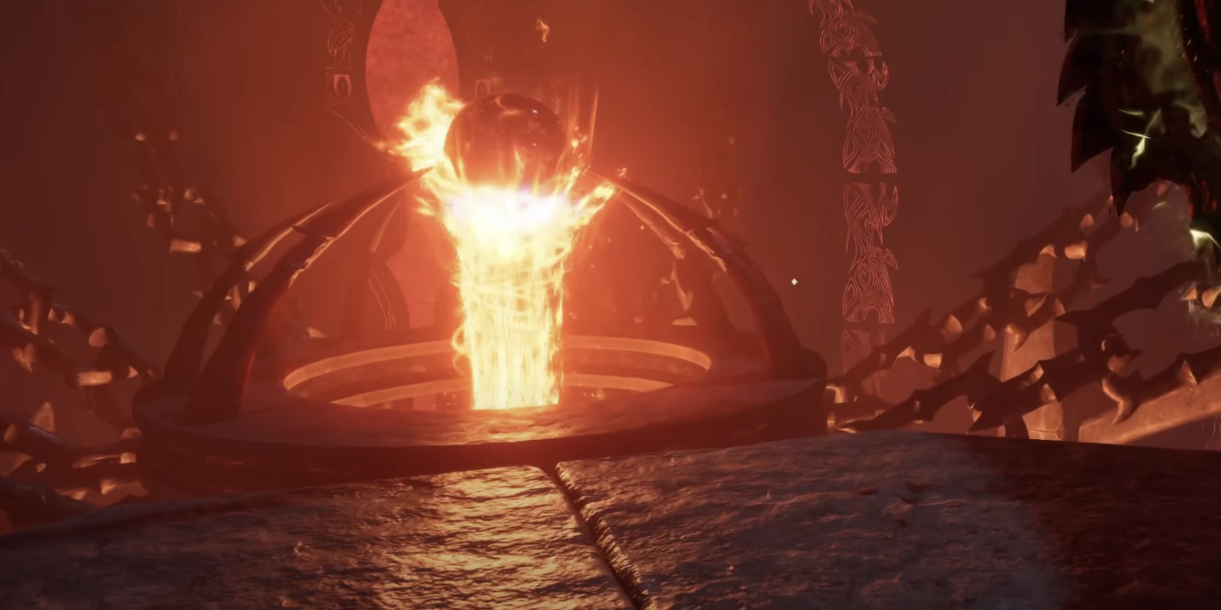 The Great Sigil Stone Inside The Oblivion Plane Of The Bruma Great Oblivion Gate In The Elder Scrolls IV: Oblivion Remastered.